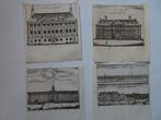 Gravures 5 stuks arsenaal WIC, Admiraliteit, Amsterdam 1720, Verzenden
