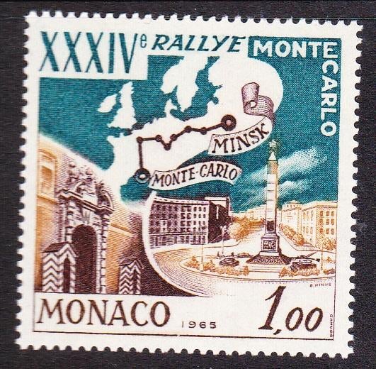 Monaco 1964 pf mi 793 rallye monte carlo, Postzegels en Munten, Verzenden, Monaco, Postfris