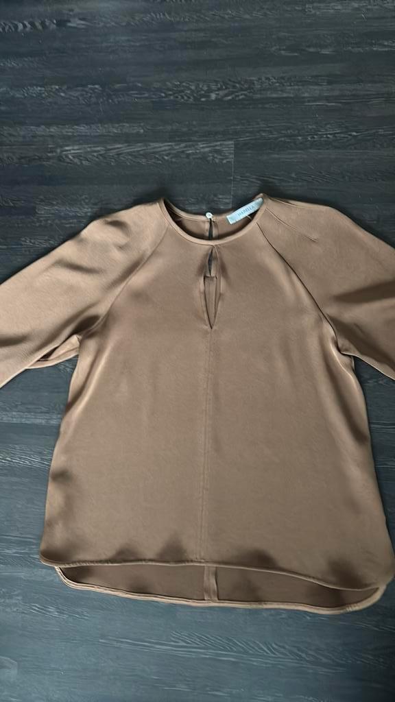 MARELLA wijde feestelijke blouse M / 38, Kleding | Dames, Blouses en Tunieken, Zo goed als nieuw, Maat 38/40 (M), Bruin, Ophalen of Verzenden