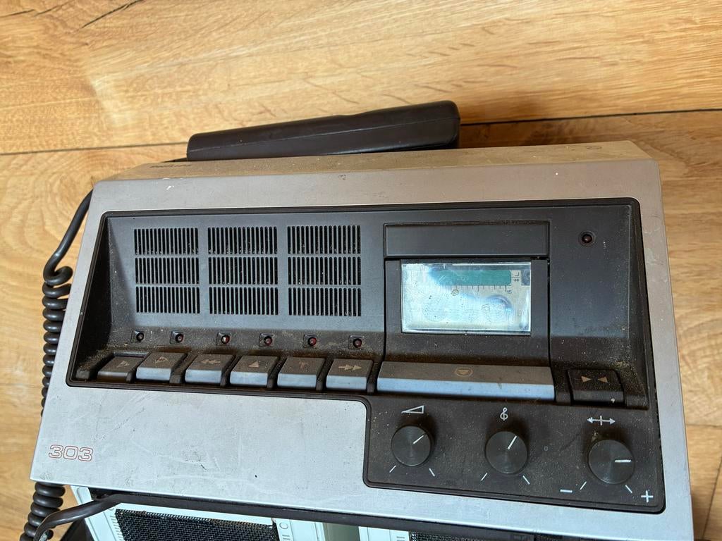 Vintage Philips 303 Casetterecorder - Werkt niet, Ophalen, Enkel, Philips, Tiptoetsen