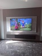 Cinewall / TV wand op maat –, Ophalen of Verzenden, Zo goed als nieuw, Inbouwhaard, Elektrische haard