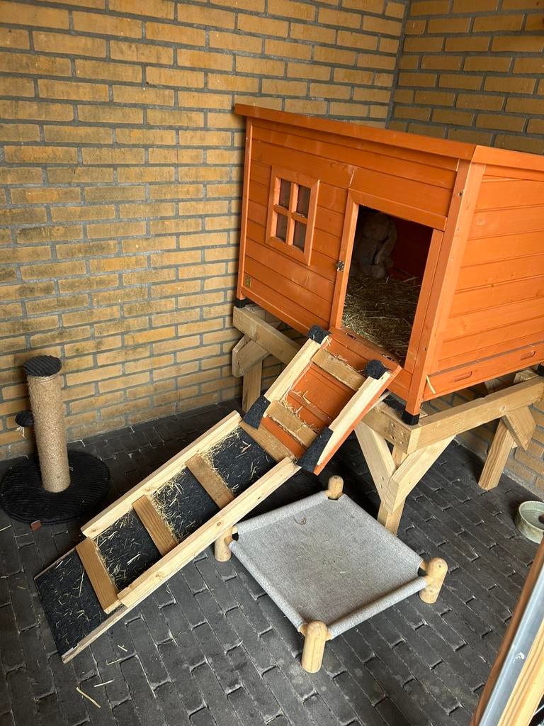 Konijnenhok 106x75x74,5, Dieren en Toebehoren, Knaagdieren en Konijnen | Hokken en Kooien, 110 cm of meer, Ophalen of Verzenden