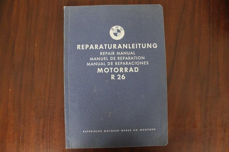 BMW R26 motorrad reparatur anleitung  repair manual, Motoren, Ophalen of Verzenden, BMW