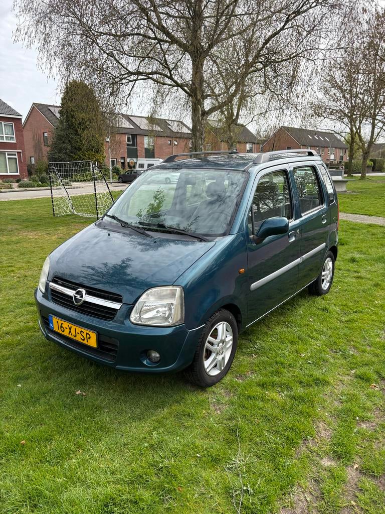 Opel Agila 1.2 16V Twinport 2007 Groen, Auto's, Voorwielaandrijving, Stof, 40 €/maand, 4 cilinders