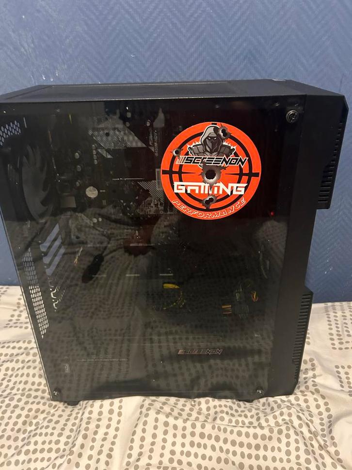 Screenon Gaming PC Case (Moederbord onbekend of werkend), Computers en Software, Desktop Pc's, Niet werkend, Onbekend, Minder dan 4 GB