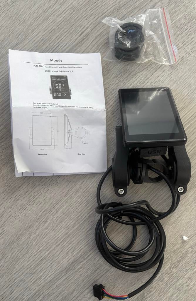Mcezdy LCD-M6C fietscomputer, Ophalen of Verzenden, Zo goed als nieuw