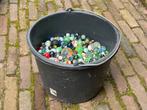 Grote verzameling knikkers in emmer, Ophalen, Gebruikt, Jongen of Meisje