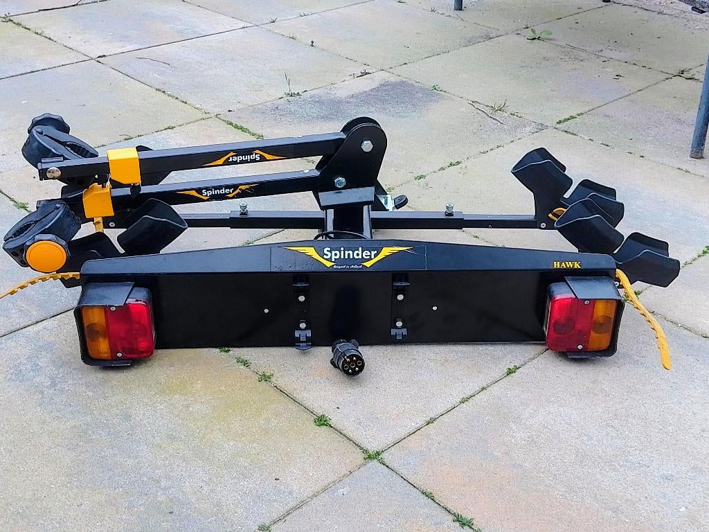 Spinder Hawk fietsendrager, Ophalen, 2 fietsen, Zo goed als nieuw, Trekhaakdrager