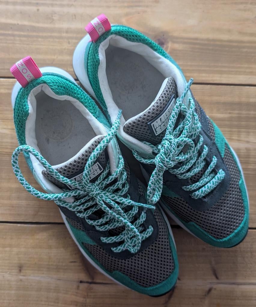 Scotch & Soda Celest Chunky Sneakers Maat 38, Kleding | Dames, Schoenen, Ophalen of Verzenden, Groen, Sneakers of Gympen, Zo goed als nieuw