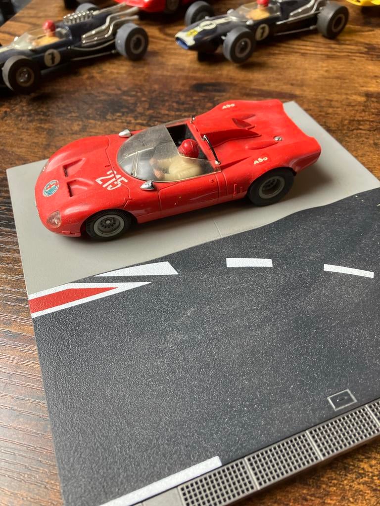 Fleischmann Alfa Romeo raceauto met scheurtje in voorruit, Ophalen of Verzenden, Gebruikt, Overige merken