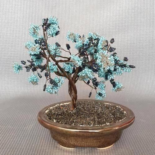 Vintage ca. 1980's bonsai, feng shui-boom, draadsculptuur, Ophalen of Verzenden
