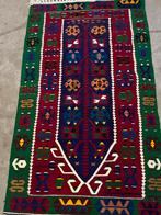 Handgekboopte Turkse oude kelim kleed, Ophalen of Verzenden, Zo goed als nieuw, Rechthoekig, 200 cm of meer