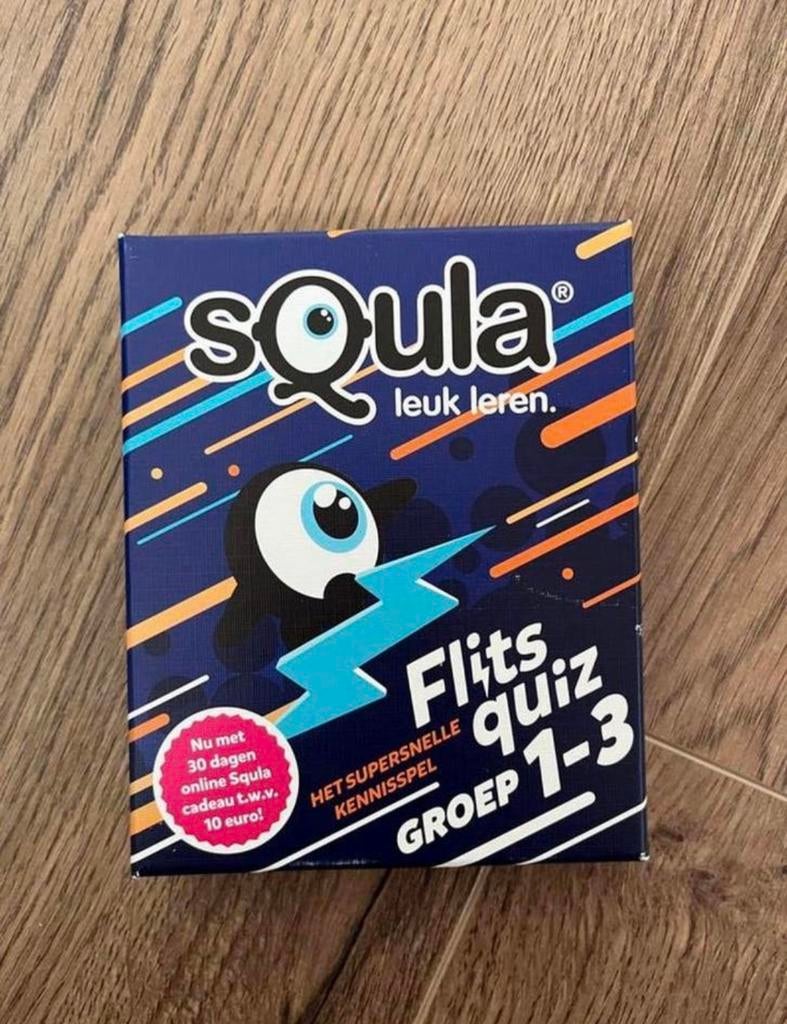 Squla flits quiz, Hobby en Vrije tijd, Gezelschapsspellen | Kaartspellen, Ophalen of Verzenden, Zo goed als nieuw