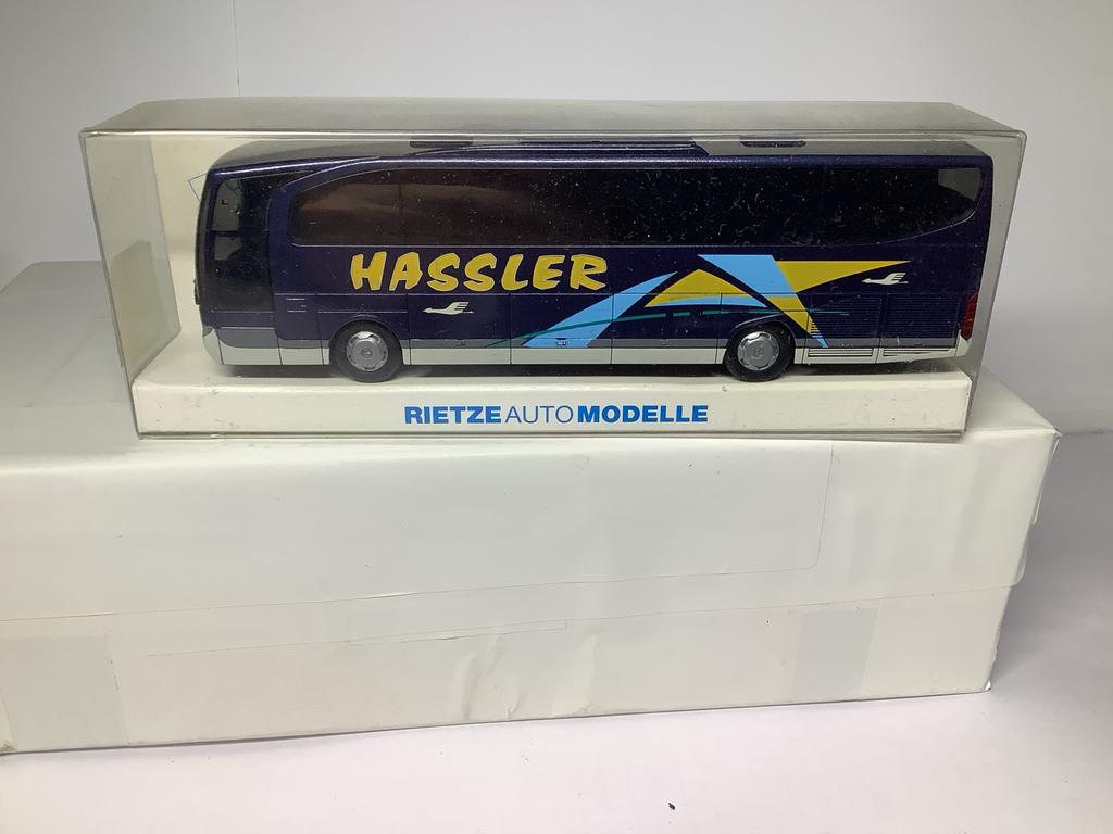 Rietze Automodelle MB Travego Hassler Bus Model, Ophalen of Verzenden, Nieuw, Bus of Vrachtwagen, Rietze