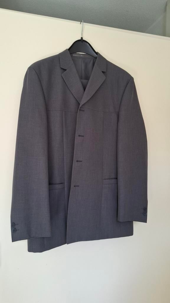 Grijs tweedelig pak maat 52, Kleding | Heren, Ophalen, Gedragen, Maat 52/54 (L), Grijs