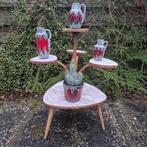 Vintage bijzet/ planten / etage tafeltje Original Seventies, Ophalen, Gebruikt