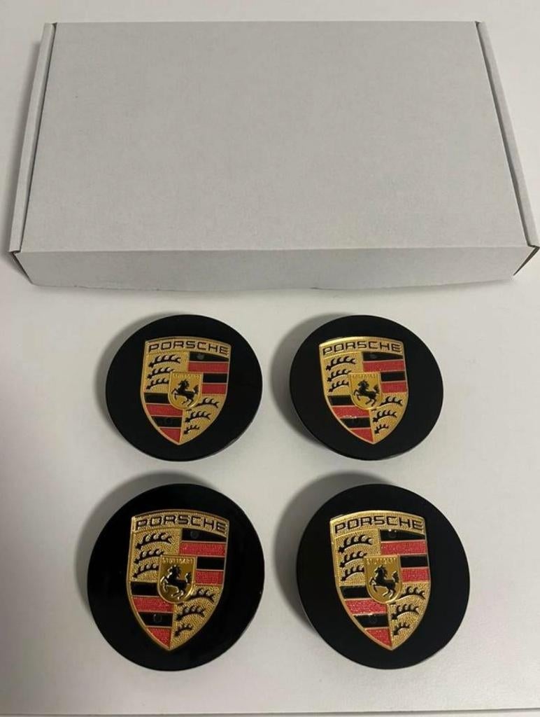Porsche naafdop naaf kap / wieldoppen – 76mm nieuw zwart, Ophalen of Verzenden, Nieuw