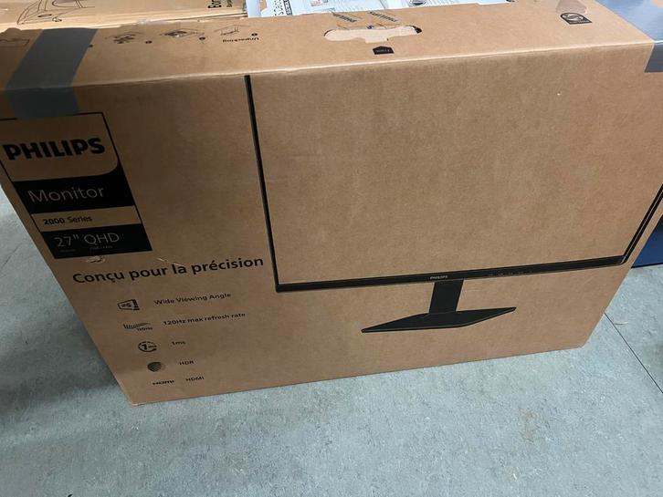 Philips 27E2N2500 27 inch monitor nieuw, Computers en Software, Monitoren, Niet werkend, 101 t/m 150 Hz, HDMI, Gaming, LED, Quad HD (2K)