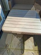 Tuintafel met omhoog en omlaag functie, Ophalen, Zo goed als nieuw, Vierkant, Aluminium