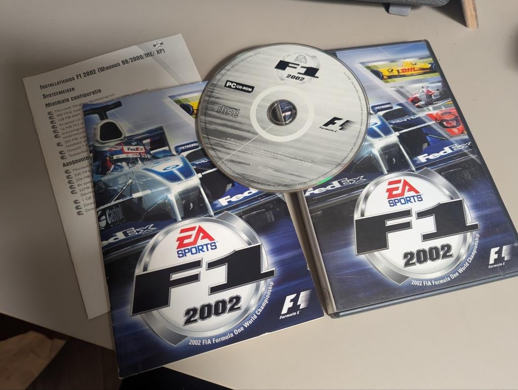 F1 2002 PC CD-ROM - Klassieke Formule 1 Racegame, Gebruikt, 1 speler, Racen en Vliegen, Ophalen of Verzenden