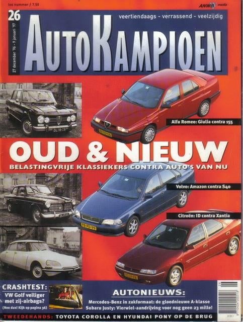 Autokampioen 26 1996 Volvo Amazon - Citroen ID - Alfa Giulia, Ophalen of Verzenden, Gelezen, Algemeen