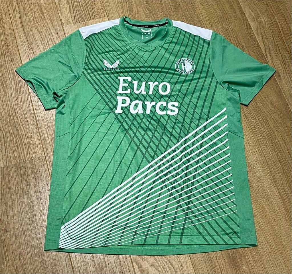 Feyenoord pre-match trainingsshirt 2023-2024 groen XL, Maat 56/58 (XL), Ophalen of Verzenden, Voetbal, Gedragen