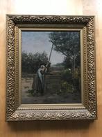 Meisje bij de waterput - J.H. Weijns (Olieverf op doek), Antiek en Kunst, Verzenden