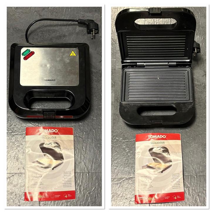 Tomado SandWich Grill, Witgoed en Apparatuur, Contactgrills, Ophalen of Verzenden