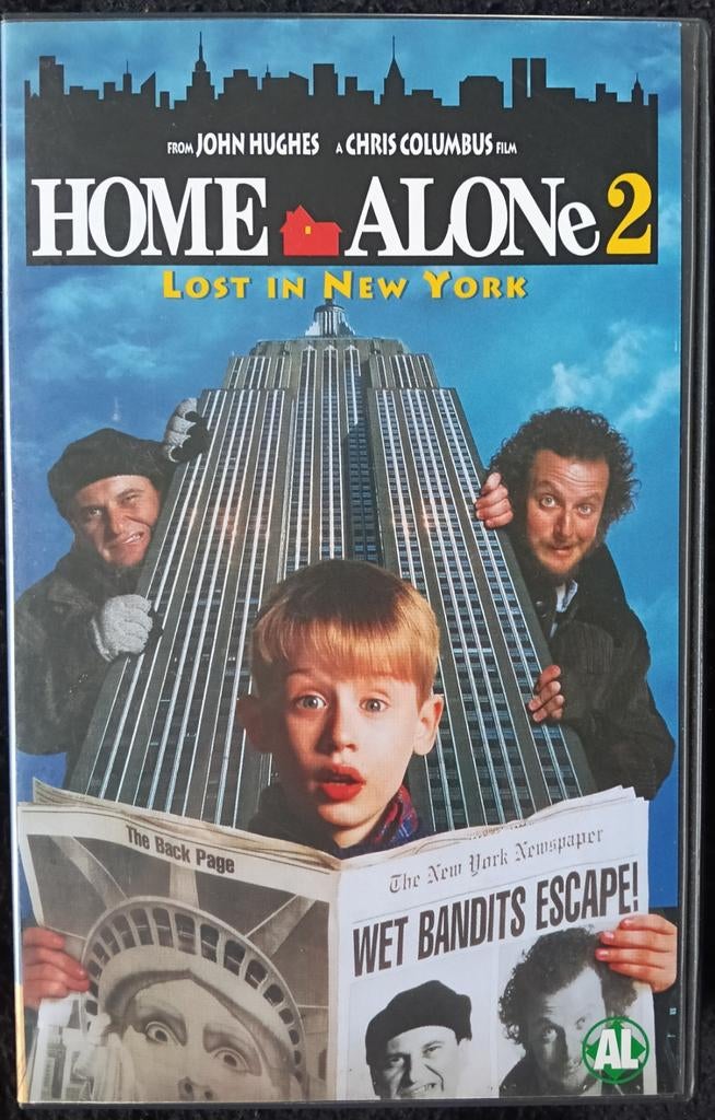 Home Alone 2 vhs, Alle leeftijden, Ophalen of Verzenden, Zo goed als nieuw, Komedie