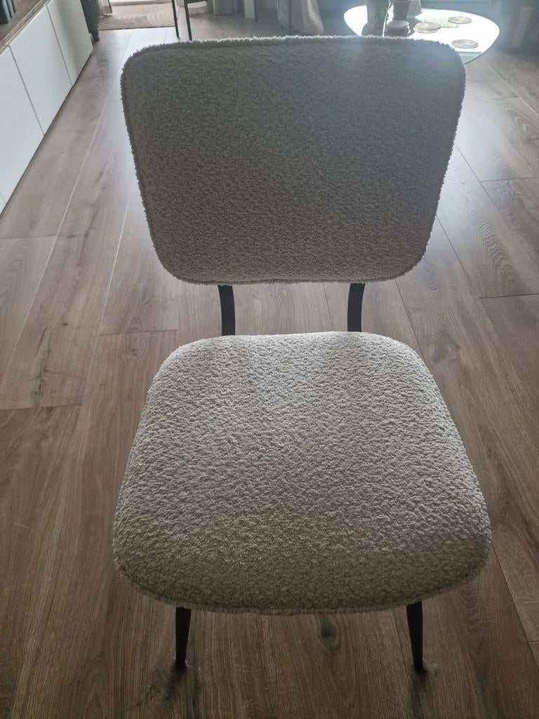 Kwantum Eetkamerstoelen | Stoel Assari Wit 4 stuks, Huis en Inrichting, Stoelen, Ophalen, Wit, Zo goed als nieuw, Vier