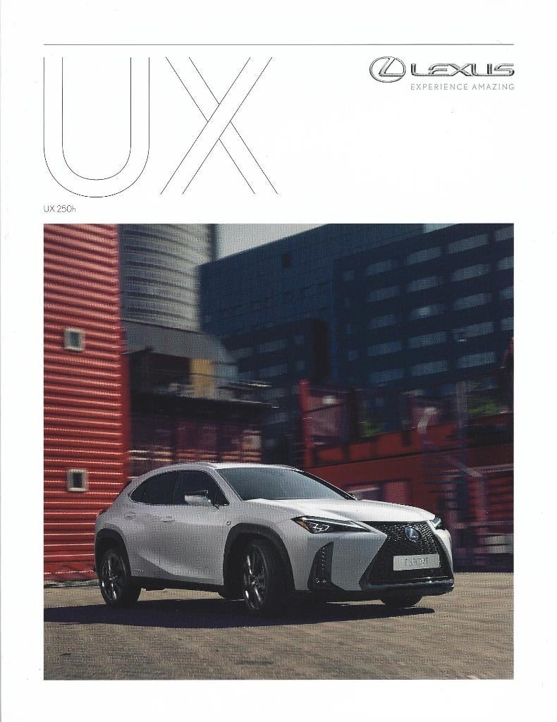 Brochure Lexus UX 250h 2019, Ophalen of Verzenden, Gelezen, Overige merken
