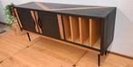 Prachtig vintage dressoir Platenkast, Ophalen, Hout, Cd's