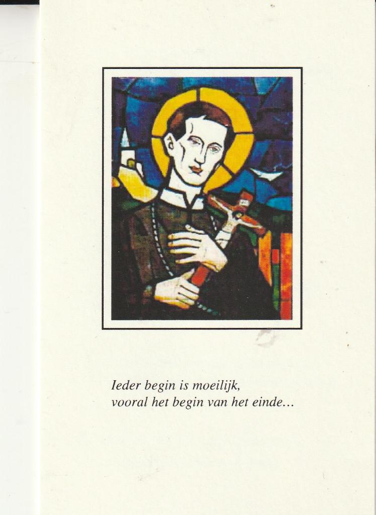 Bidprentje Jo van Grimbergen 1933-2002, Ophalen of Verzenden, Bidprentje