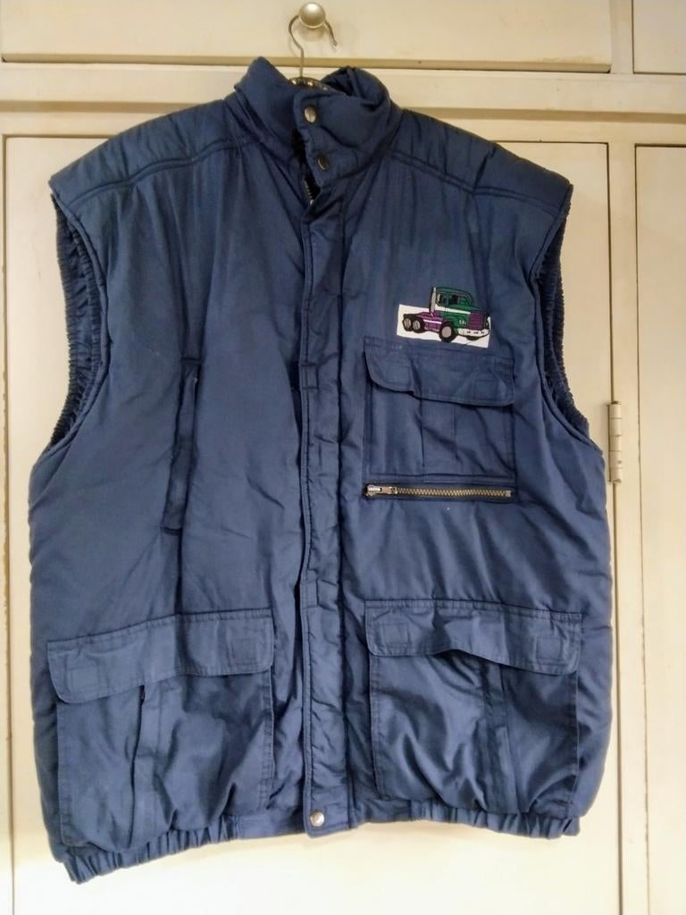 Warme bodywarmer met veel zakken - Maat XL, Kleding | Heren, Bodywarmers, Ophalen of Verzenden, Gedragen, Maat 56/58 (XL), Blauw