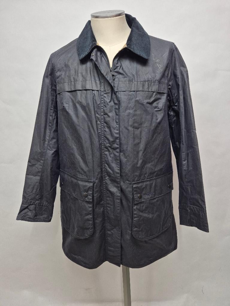 Barbour dames zomer wax jas 'Sherwood' maat 44 Top!, Barbour, Zwart, Maat 42/44 (L), Ophalen of Verzenden