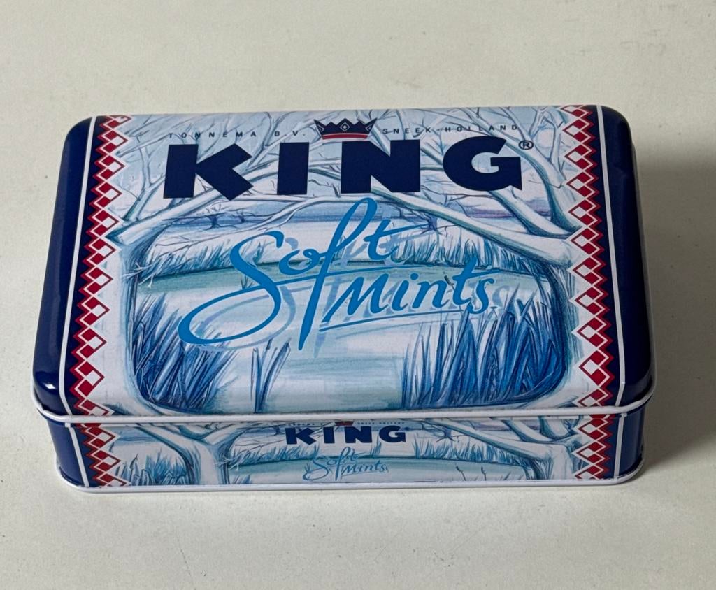 King Soft Mints blikje, Verzamelen, Blikken, Ophalen of Verzenden, Gebruikt, Overige, Overige merken