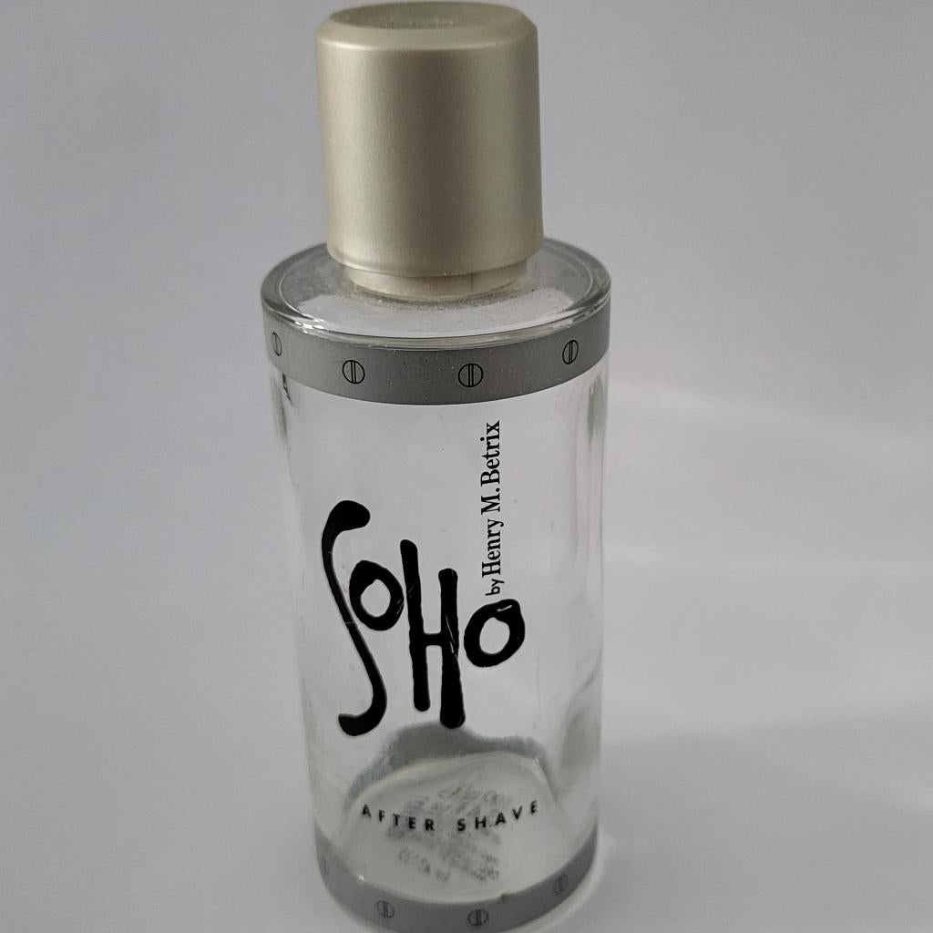 Retro Parfumfles Soho Henry M. Betrix After Shave , leeg, Ophalen of Verzenden, Gebruikt, Parfumfles