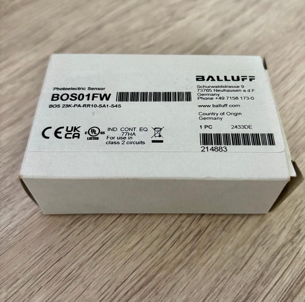 BALLUFF - BOS01FW - Fotocel - NIEUW, Ophalen of Verzenden, Nieuw