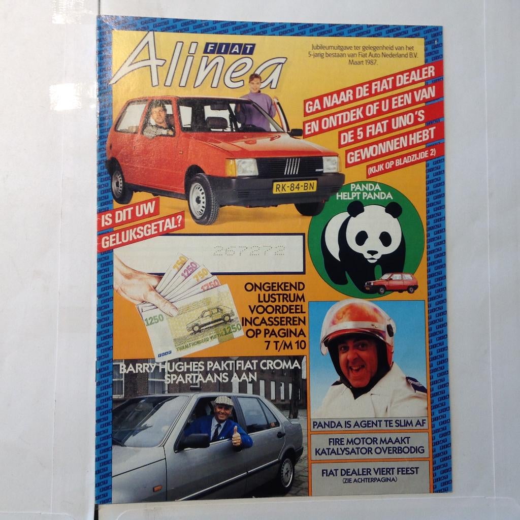 Fiat Alinea krantje NED 16 blz, Ophalen of Verzenden, Nieuw, Overige merken