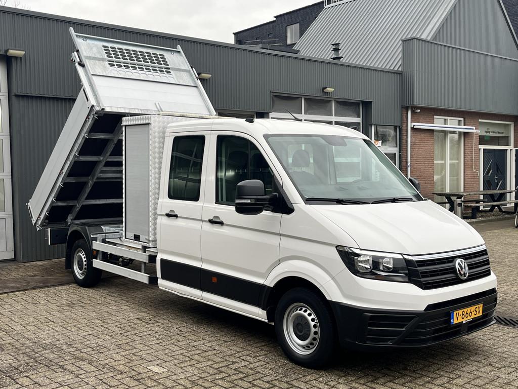 Volkswagen Crafter 35 2.0 TDI Maxi DC L4H1 Kipper 3000kg tre, Auto's, Voorwielaandrijving, 2637 kg, Gebruikt, 4 cilinders