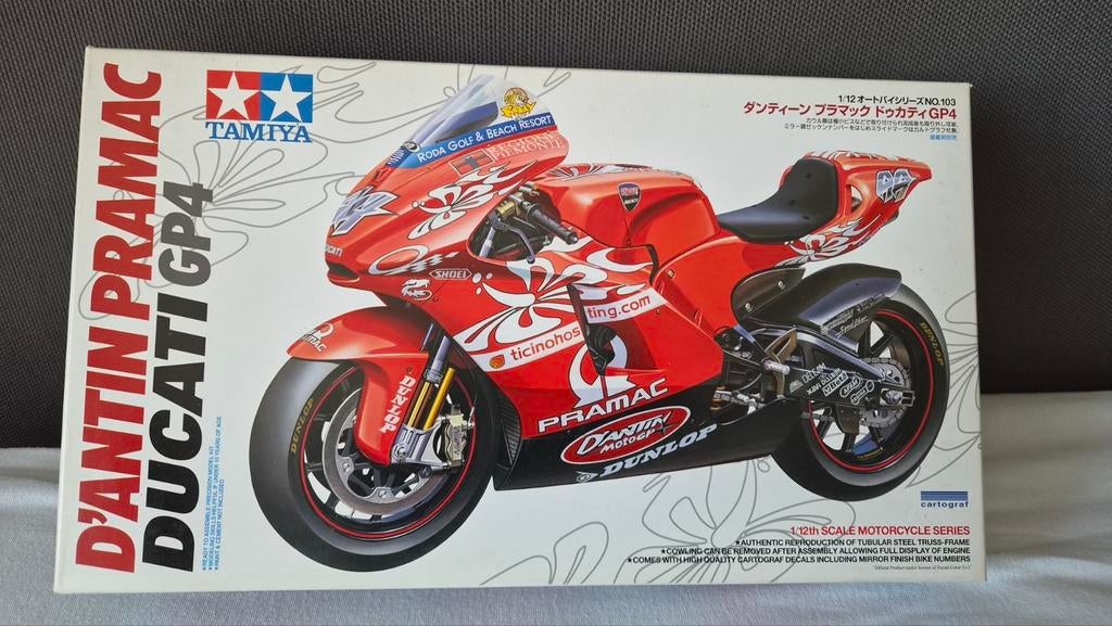 Ducati gp4 tamiya., Auto, Groter dan 1:32, Nieuw, Ophalen of Verzenden