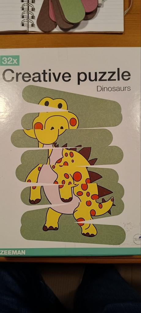 Creative puzzle dinosaurs, Ophalen of Verzenden, Minder dan 500 stukjes, Zo goed als nieuw