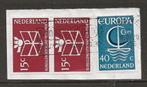 S- Ned. gest. 1964 nr.820 paartje stempel Arnhem, Ophalen of Verzenden, Na 1940, Gestempeld