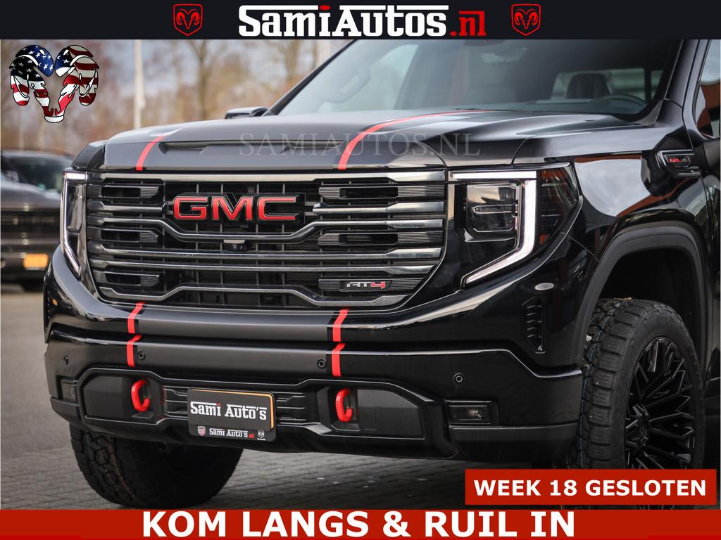 GMC Sierra AT4 6.2 V8 4X4 | VIRTUAL COCKPIT | LPG | HUD | BO, Gebruikt, Met garantie (alle), Zwart, Leder
