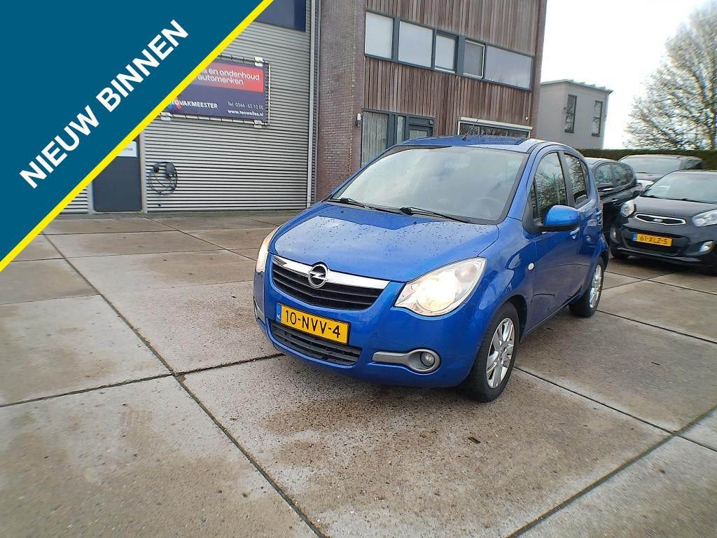 Opel Agila 1.2 Edition (bj 2010), Voorwielaandrijving, Stof, 965 kg, Blauw