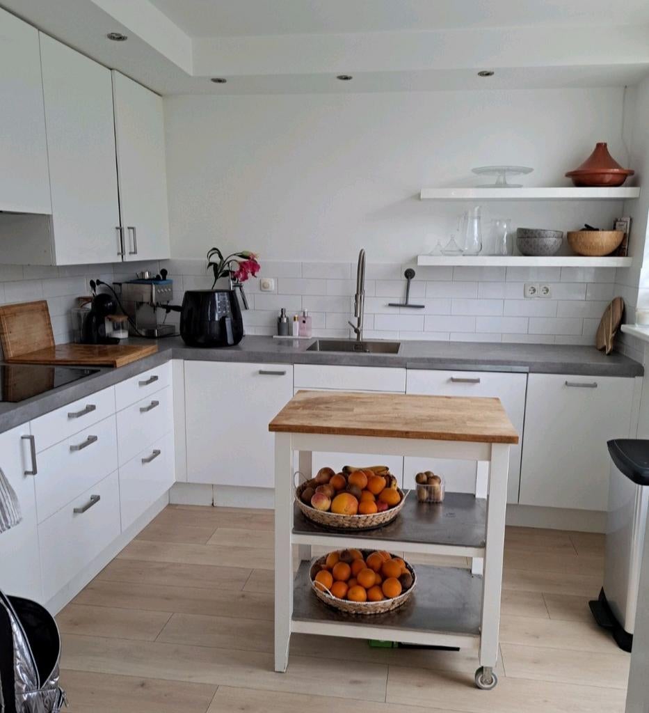 Ikea keuken faktum abstrakt wit deuren /frontjes, Huis en Inrichting, Gebruikt, Wit, Enkelwandige keuken, Ophalen of Verzenden