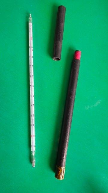 Thermometer voor papier/film ontwikkel-baden, Ophalen of Verzenden, Gebruikt, Doka-onderdelen, Draagbaar