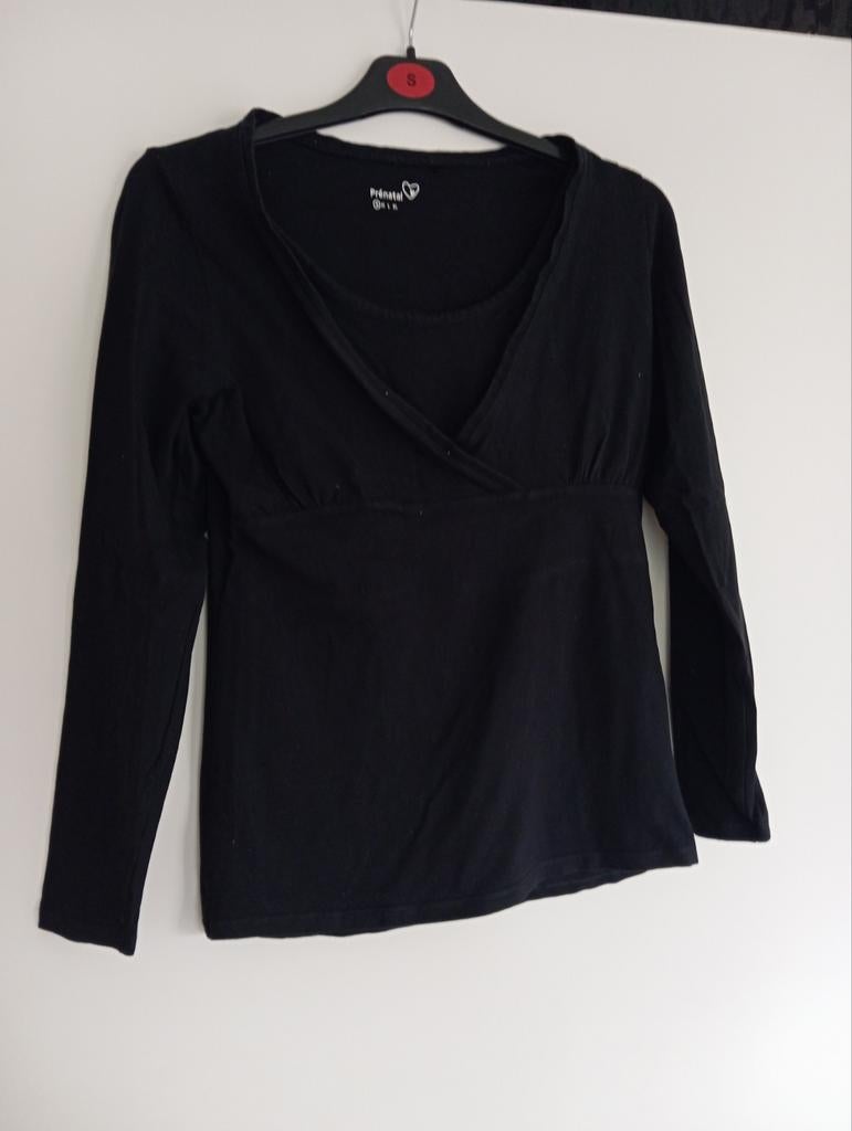 Zwart Prenatal voedingsshirt | maat S, Kleding | Dames, Positiekleding, Zwart, Shirt of Top, Ophalen of Verzenden, Prenatal