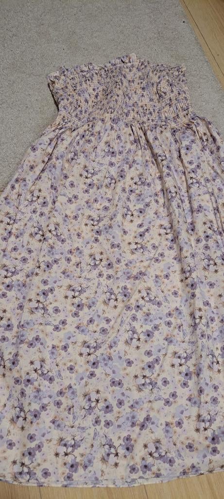 Jurk strapless, Kleding | Dames, Rokken, H&M, Beige, Maat 46/48 (XL) of groter, Nieuw