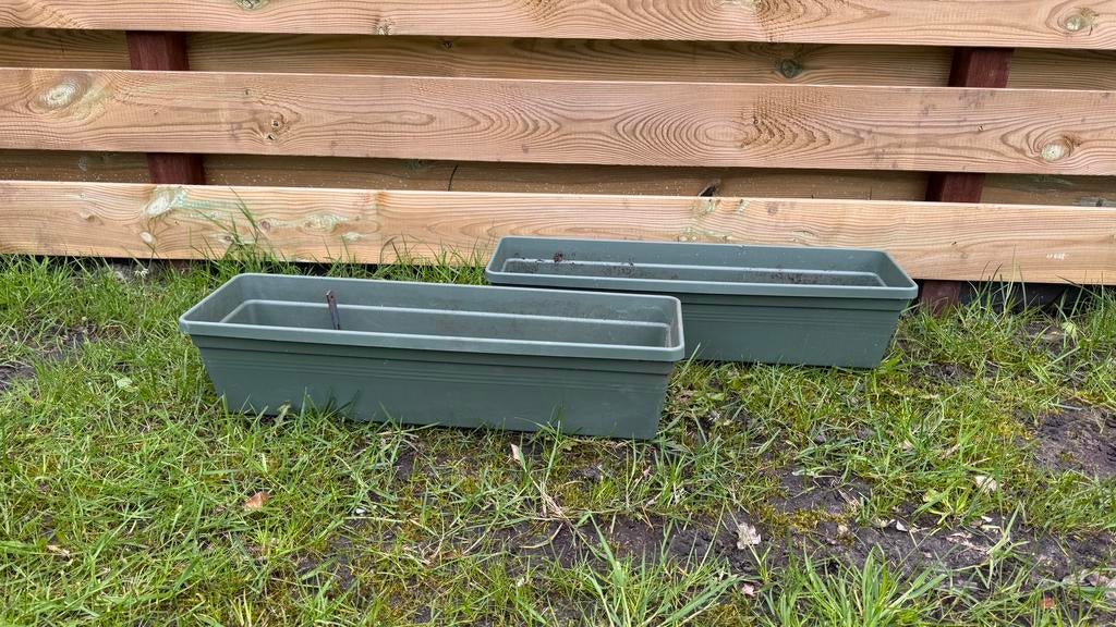 Elho bloem/planten bak 60cm, Tuin en Terras, Bloembakken en Plantenbakken, Ophalen, Kunststof, Gebruikt, Minder dan 30 cm